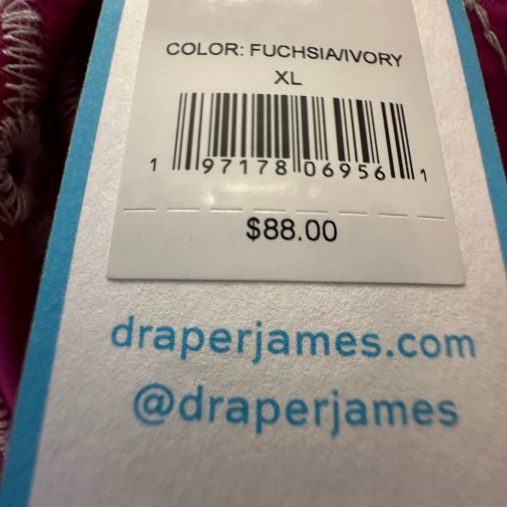 Draper James NWT pink floral lined Dress with necklace/earrings. Size XL - Picture 9 of 13